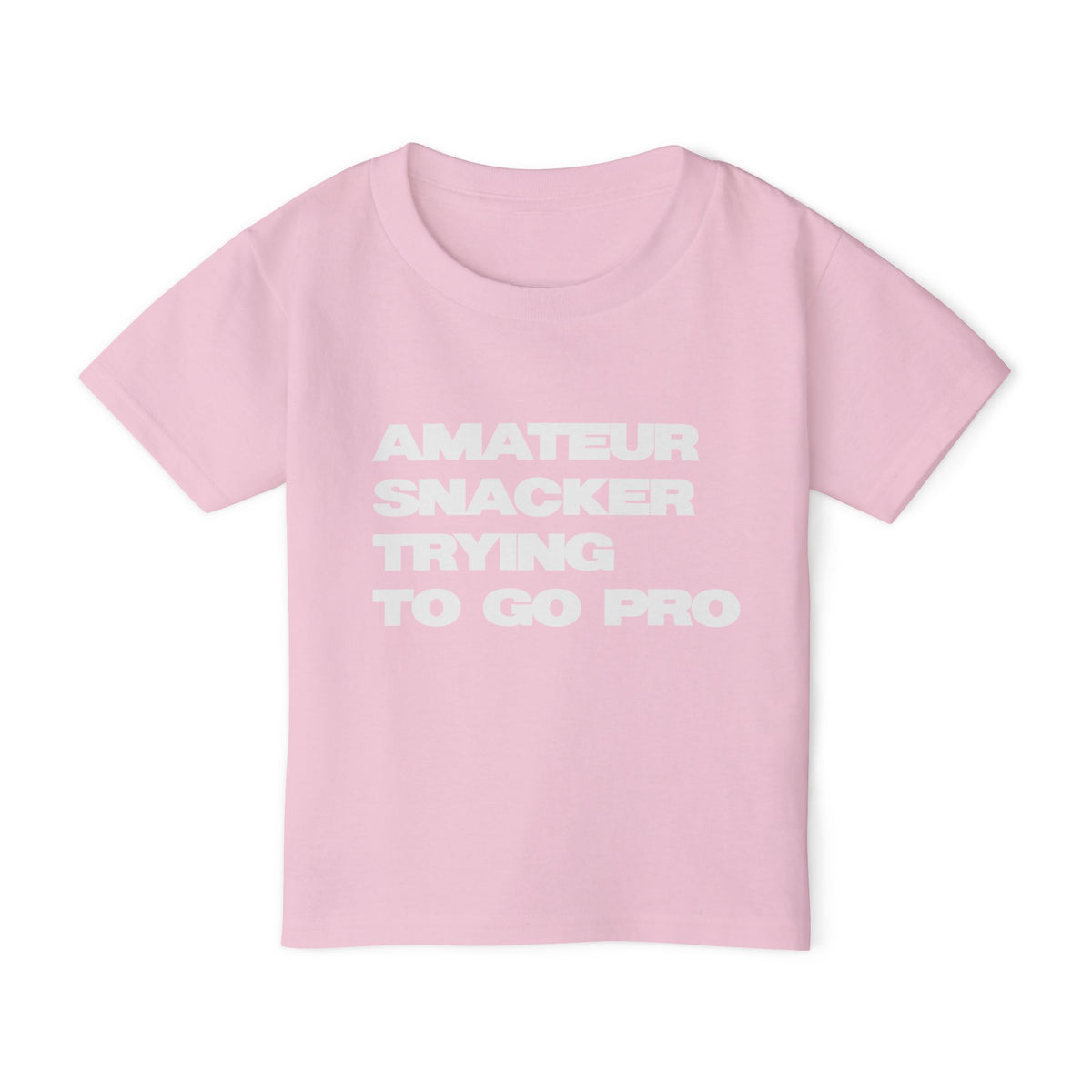 Toddler T-Shirt — “Amateur Snacker Trying To Go Pro” Funny Kids Tee