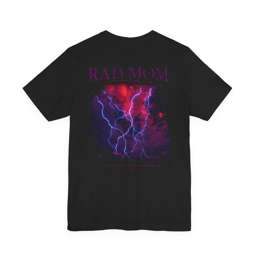 "Rad Mom Outfitters (Raising Rad Kids Worldwide)" Lightning Graphic Tee (100% Cotton)
