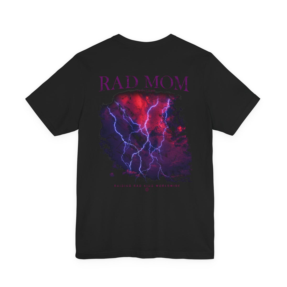 "Rad Mom Outfitters (Raising Rad Kids Worldwide)" Lightning Graphic Tee (100% Cotton)