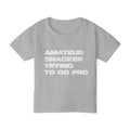 Toddler T-Shirt — “Amateur Snacker Trying To Go Pro” Funny Kids Tee