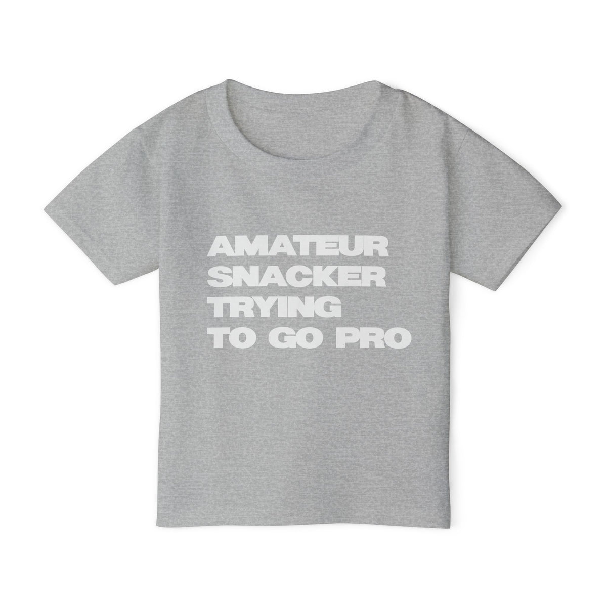 Toddler T-Shirt — “Amateur Snacker Trying To Go Pro” Funny Kids Tee
