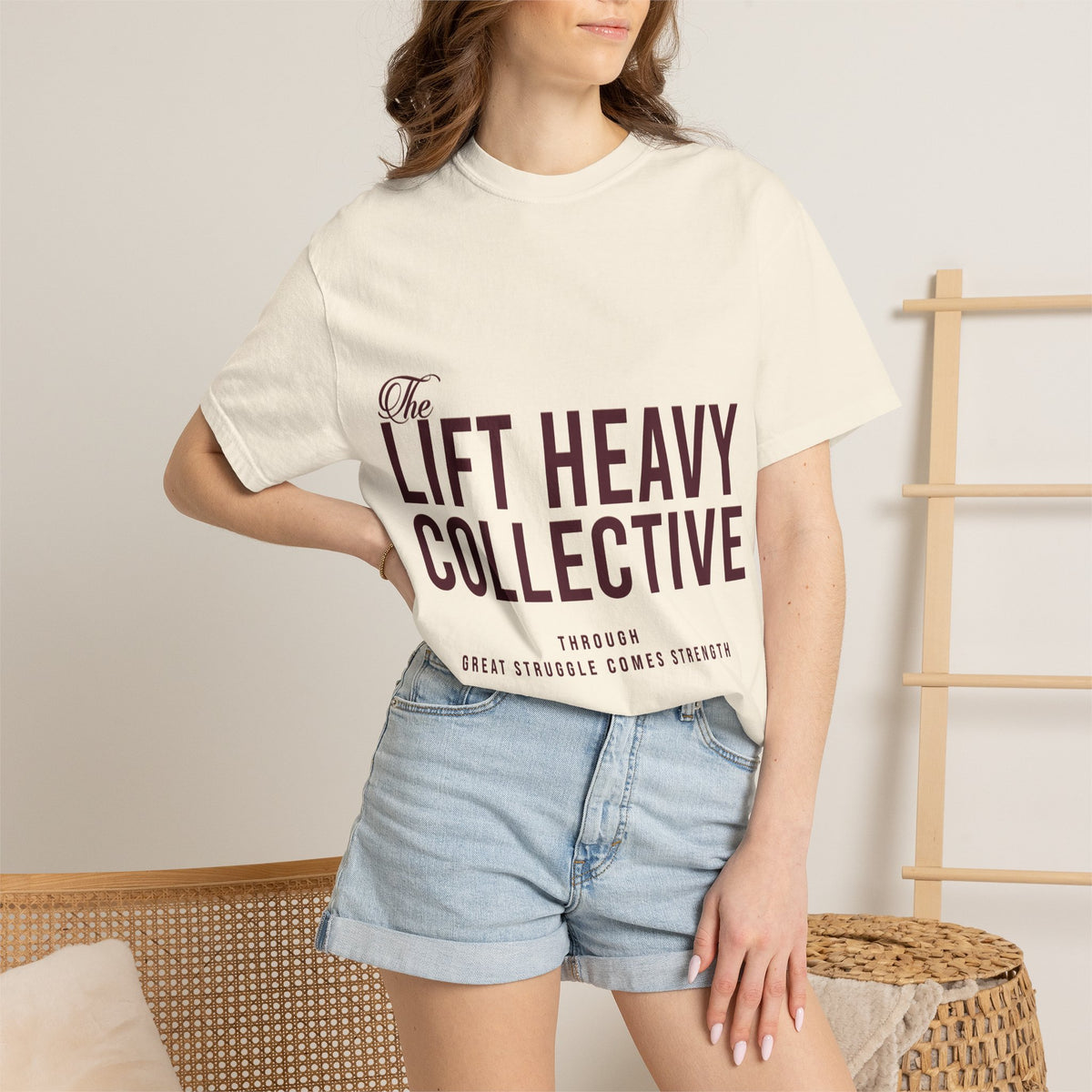 "The Lift Heavy Collective" Unisex Garment-Dyed T-shirt (100% cotton)